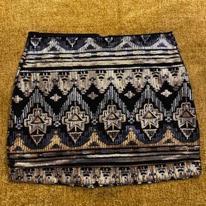 Forever 21 sequin mini skirt.